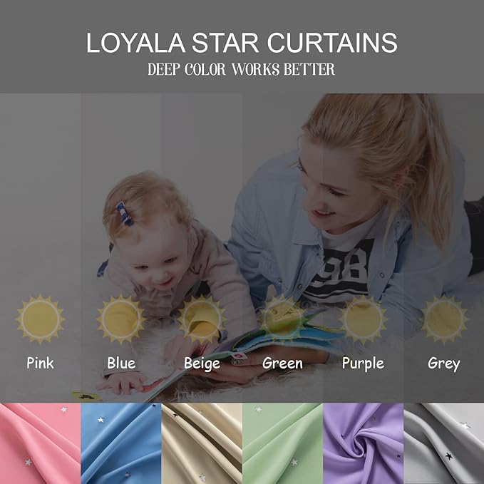 Stars Blackout Curtains for Bedroom - Image 9