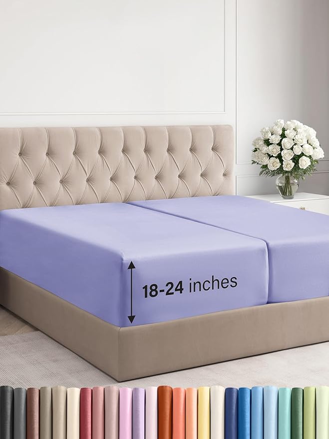Extra Deep Split King Fitted Sheet by CGKUnlimited
