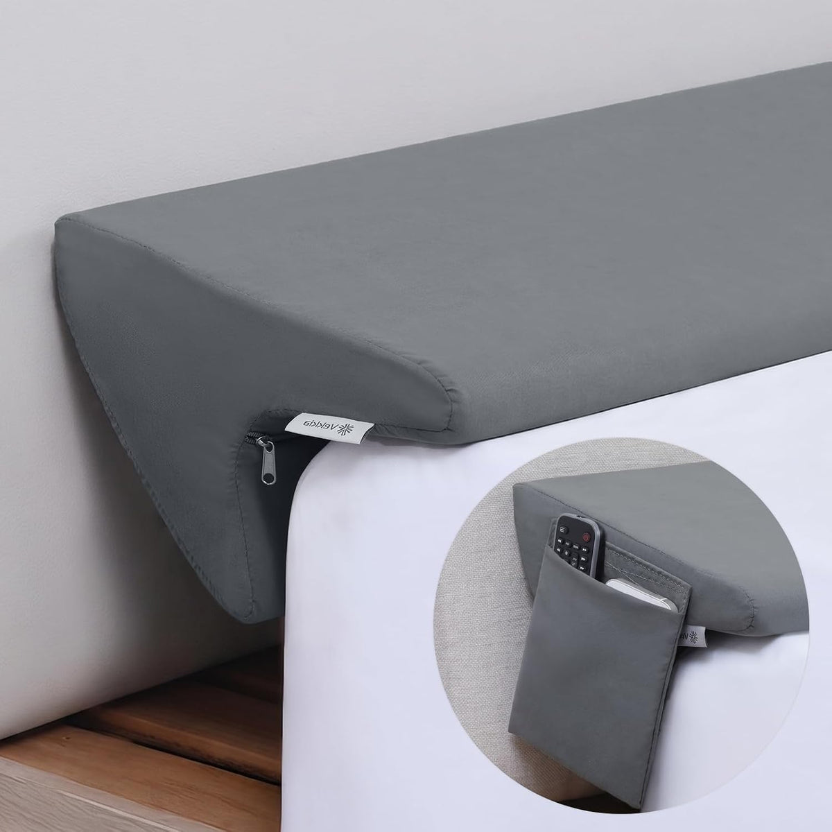 vekkia king bed wedge pillow for headboard,bed gap, main product view