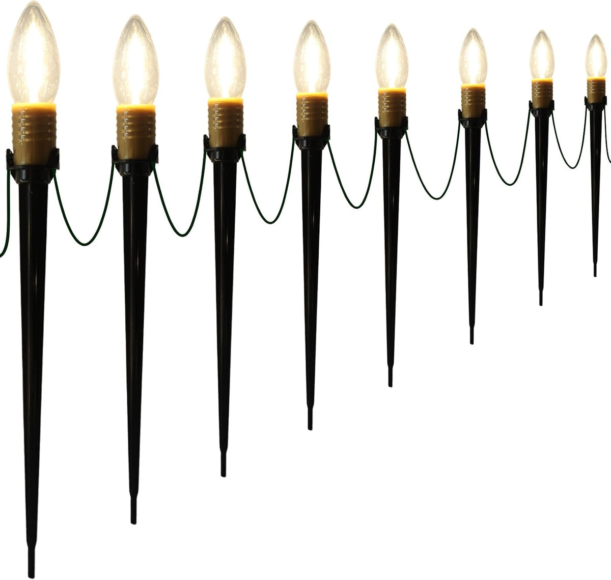 38.5ft christmas pathway lights outdoor, 25pk led c26, main product view