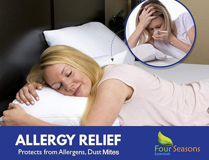 Body Size Pillow Protector 21" W x 55" L – Waterproof Zippered Pillow Cover - Image 4