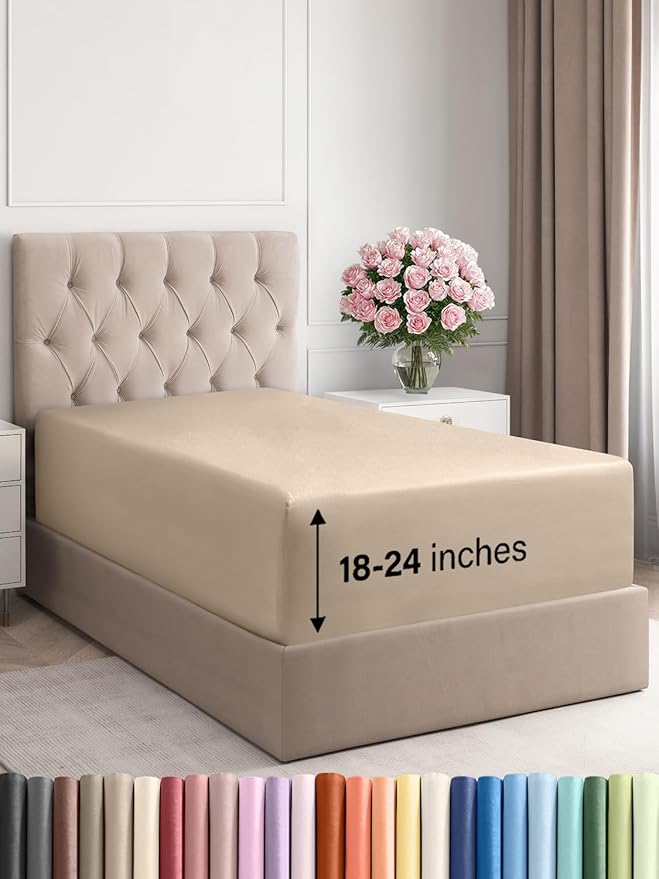 Extra Deep Twin Fitted Sheet by CGKUnlimited