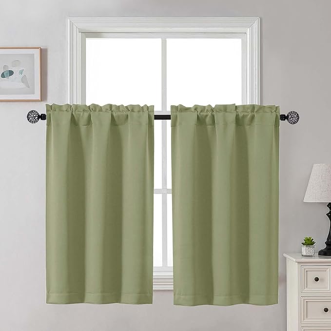 Gwine Sage Green Blackout Curtains by Gwine
