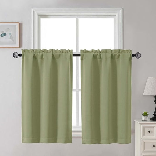 Gwine Sage Green Blackout Curtains by Gwine