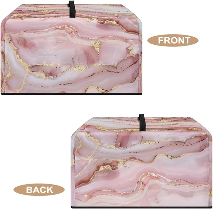 Microwave Oven Cover, Marble Dust Oil Proof Polyester Waterproof Fabric Cloth - Image 5