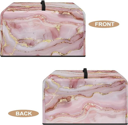 Microwave Oven Cover, Marble Dust Oil Proof Polyester Waterproof Fabric Cloth - Image 5