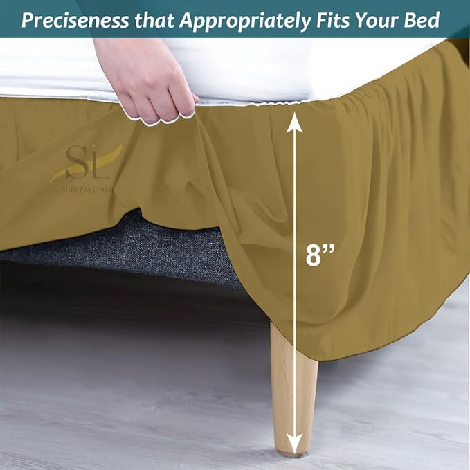 Shreem Linen Ruffled Bed Skirt - Image 4