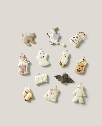 Lenox Trick-or-Treat Halloween Hangable Mini Ornament Set, 12-Piece