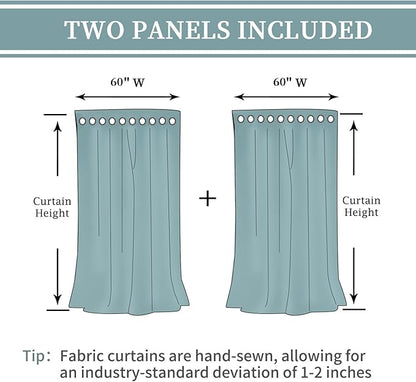 BGment Natural Linen Look Semi Sheer Curtains - Image 7