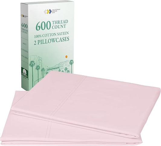 CALIFORNIA DESIGN DEN Luxuriously Soft Hotel Quality 600 Thread Count, 100% by CaliforniaDesignDen