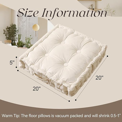 Square Floor Pillows, Large Floor Cushion - Image 8