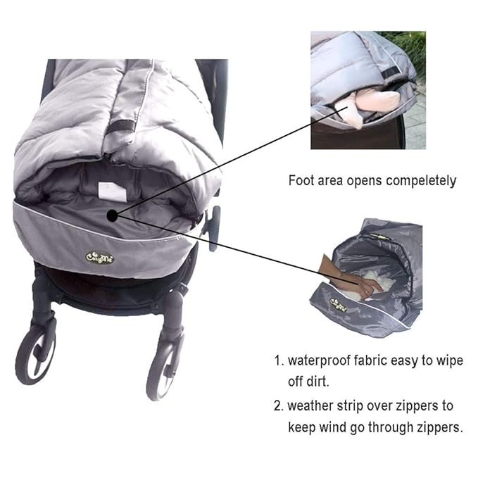 Stroller Blanket Evelution, Stroller Footmuff Winter Toddler Universal Stroller - Image 5