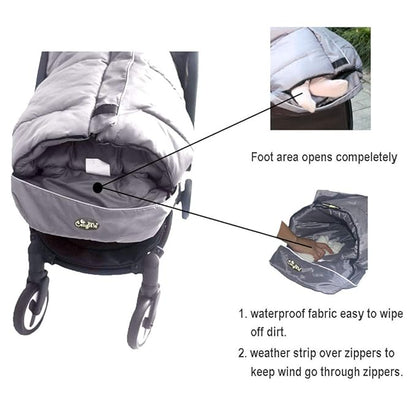 Stroller Blanket Evelution, Stroller Footmuff Winter Toddler Universal Stroller - Image 5