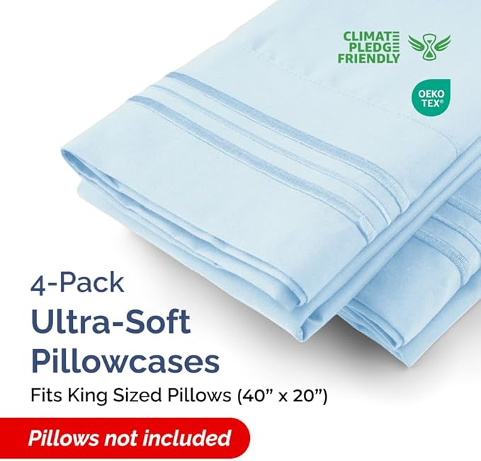 King Pillow Cases Set of 4 - Image 2
