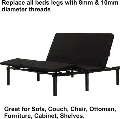 adjustable bed legs replacement for adjustable bed frame on a desk or shelf