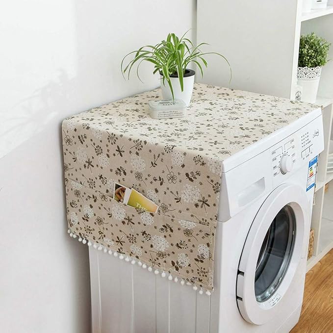 AKOAK 1 Pack 55 x 130cm /22 "x 51" Geometric Washing Machine Refrigerator Dust by Unknown