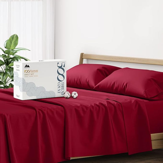 Mayfair Linen 500 Thread Count California King Cotton Sheets by MayfairLinen