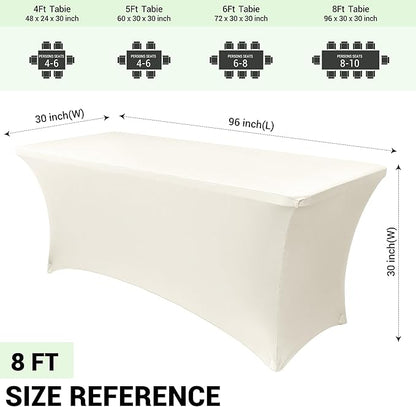 Obstal 8Ft Stretch Spandex Table Cover - Image 4