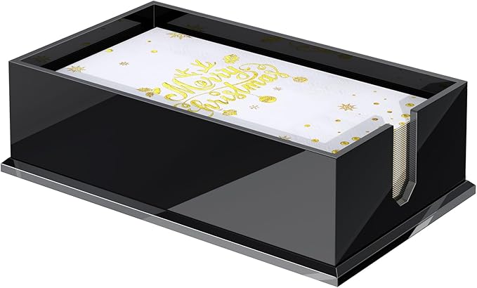 Napkin Holder for Table, Acrylic Napkin Paper Towel Holder for Kitchen by PITBVO