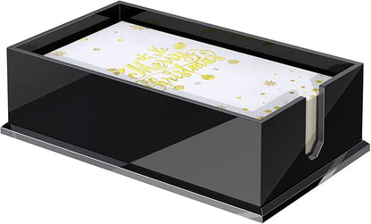 Napkin Holder for Table, Acrylic Napkin Paper Towel Holder for Kitchen by PITBVO