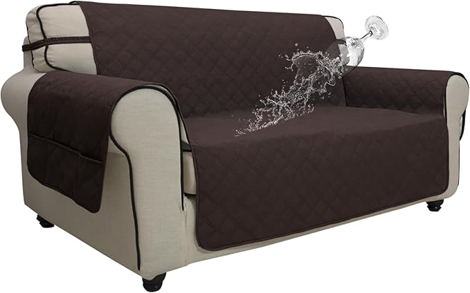 Easy-Going Waterproof Oversized Loveseat Covers Leakproof Couch Cover by Easy-Going