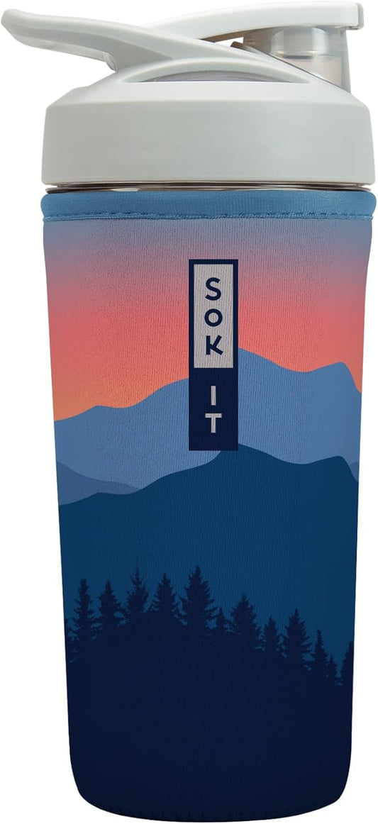 Sok It BotlSok Protein Blender Shaker Bottle Sleeve Insulated Neoprene Cover by SokIt
