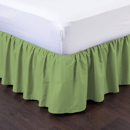 Ruffled Bed Skirt 18 Inch Drop Dust Ruffle by Unknown