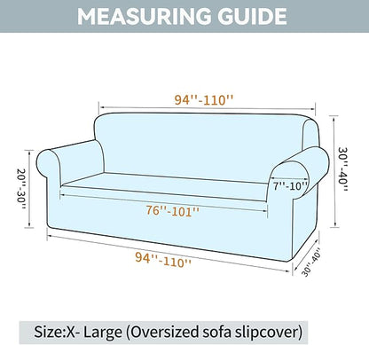 LURKA Stretch Oversized Sofa Slipcovers 1 Piece Couch Covers - Image 5