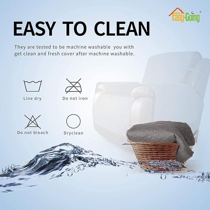 Easy-Going Oversized Recliner Cover Reversible Couch Cover Sofa Cover - Image 7