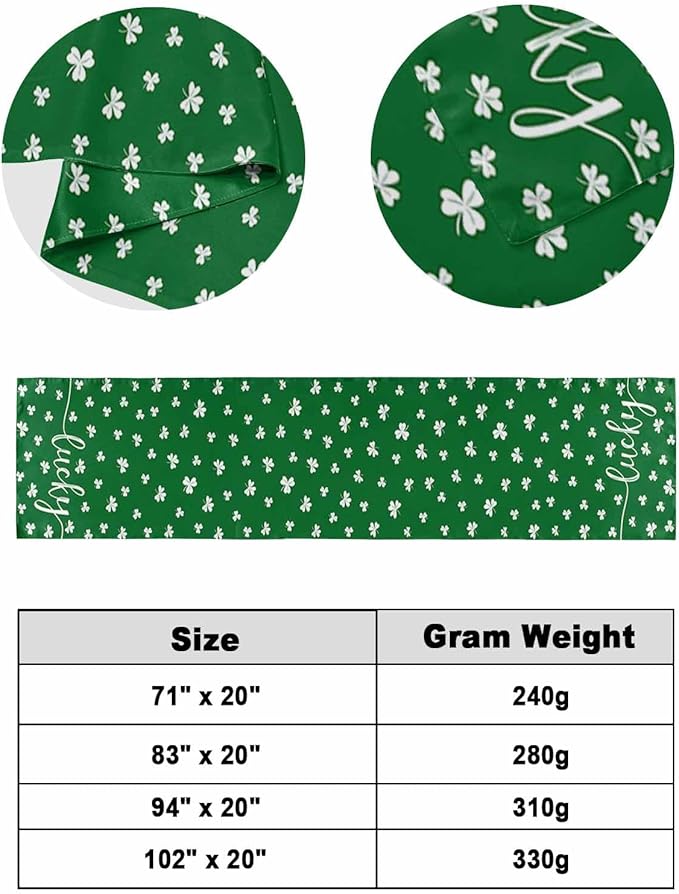 St Patrick's Day Lucky Leaves Bed Runners - Image 6