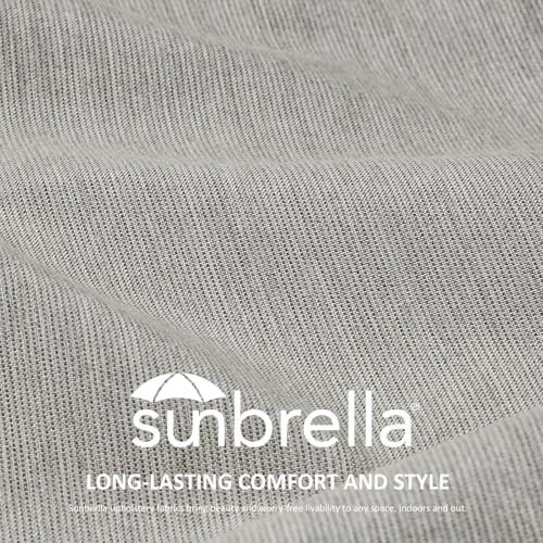 unimatta sunbrella square corner seat cushions, 18.5" x shown in use