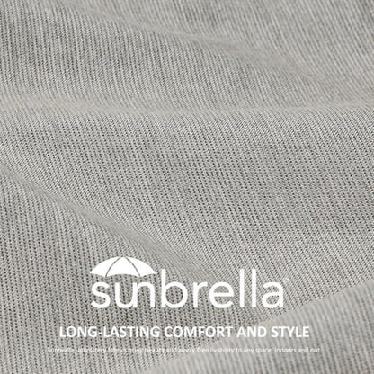 unimatta sunbrella square corner seat cushions, 18.5" x shown in use