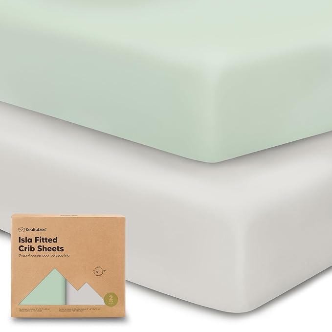 KeaBabies 2-Pack Baby Crib Sheets by KeaBabies