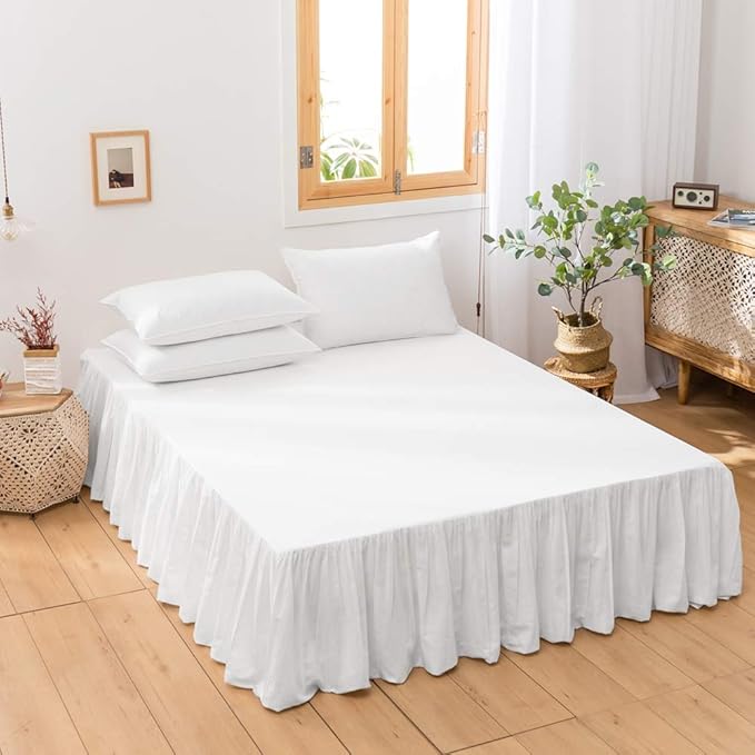 BISELINA French Linen Bed Skirt by BISELINA