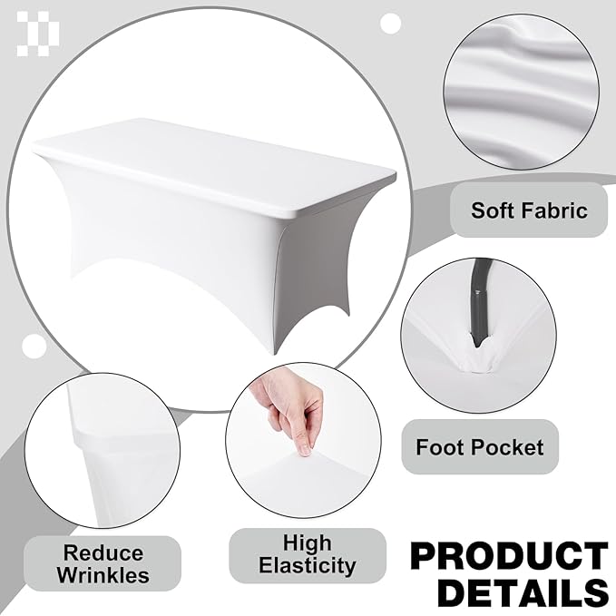 Trlyc 1 Pack 4FT Spandex Table Cloth - Image 2