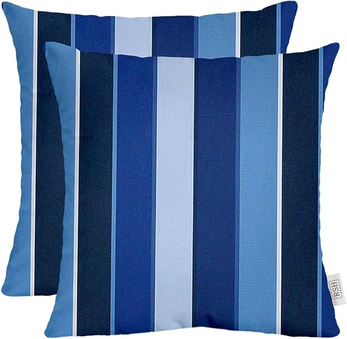 RSH DECOR: Sunbrella Square Throw Pillows Set of 2 | 20" x 20" | Water and by RSHDECOR