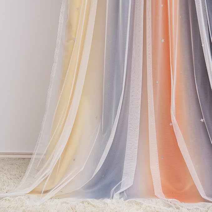Kinryb Rainbow Blackout Curtains - Image 6