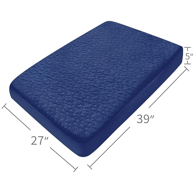 Waterproof Pack and Play Mattress Cover 2 Pack, Soft Quilted Pack and Play - Image 5