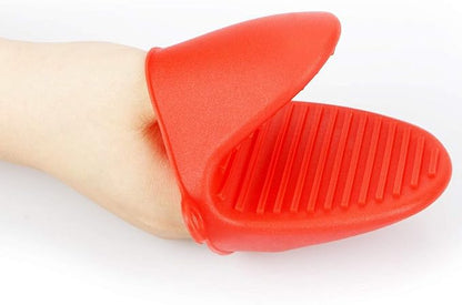 2 Pairs Mini Oven Gloves Silicone Heat Resistant Cooking Pinch Mitts Potholder - Image 6