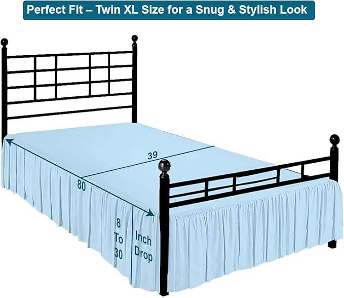 Shreem Linen Ruffled Bed Skirt - Image 5