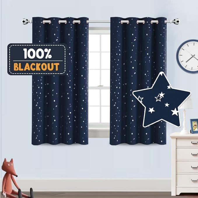 PrinceDeco Blackout Kids Curtains by PrinceDeco