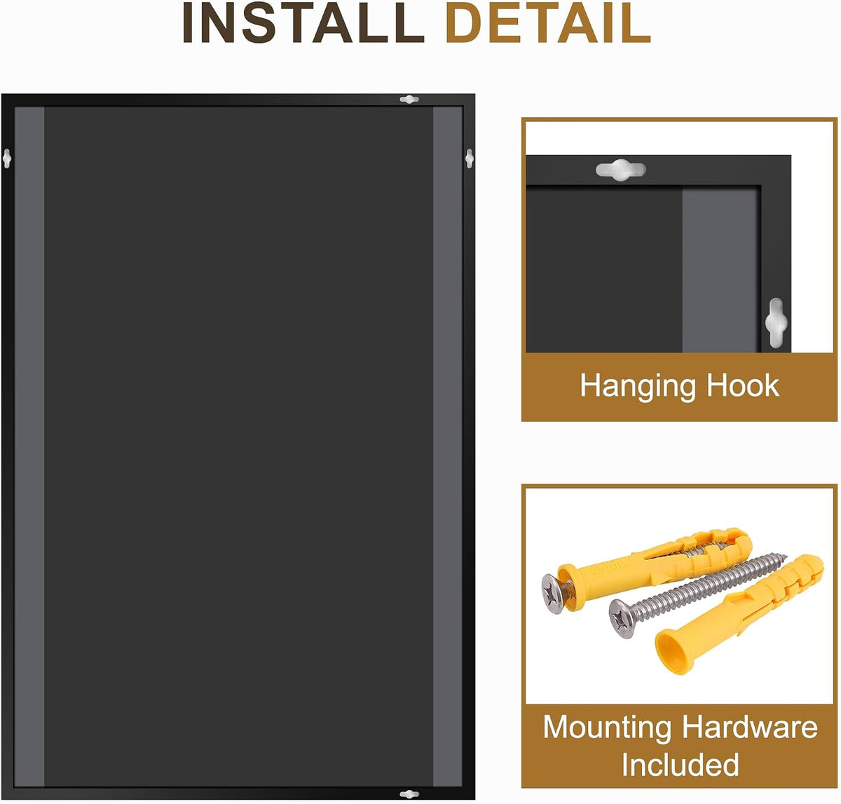 bathroom vanity mirror for over sink, 30x20 inch, front angle view