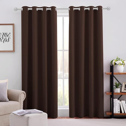 HOMEIDEAS Blackout Curtains for Bedroom 52 X 84 Inch Long 2 Panels Set by HOMEIDEAS