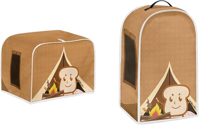 PointodoorFunny Cartoon Toast PrintAppliance CoversSet WashableKitchen Blender by Pointodoor