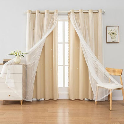 FANLI 2 Panels Star Blackout Curtains - Image 5