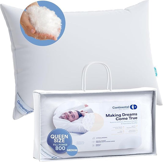 100% Siberian Goose Down Pillow Father's Day Dream Ensemble by ContinentalBedding