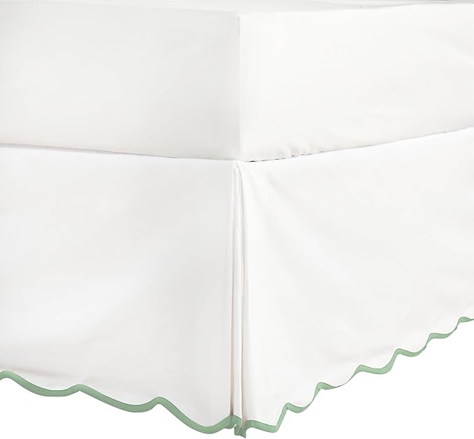 HIG Off-White Chic Queen XL Bed Skirt by HIG