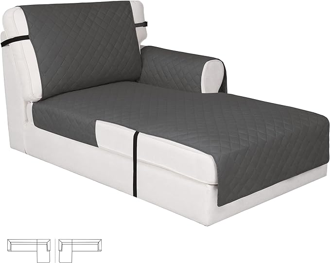 Easy-Going Reversible Chaise Lounge Couch Cover Water Resistant Sofa Cover by Easy-Going