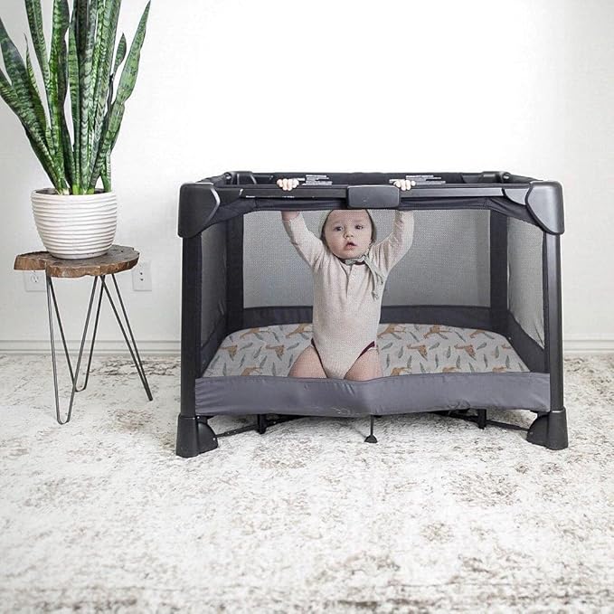 BROLEX 2 Pack Mini Crib Sheets, Stretchy Portable Fitted Playard Sheet Set - Image 8