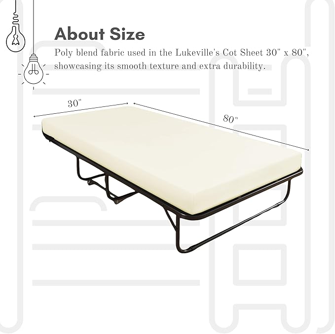 Lukeville's Cot Sheet 30" x 80", Daycare - Image 2